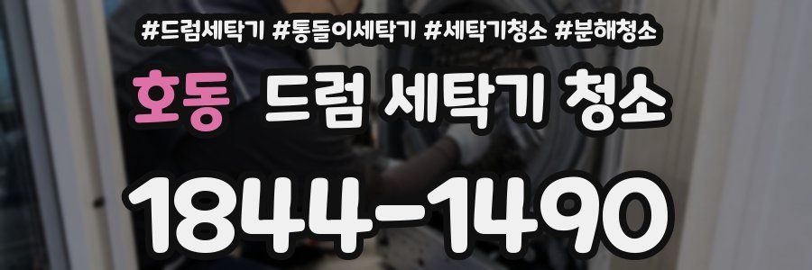 호동 드럼 세탁기 청소