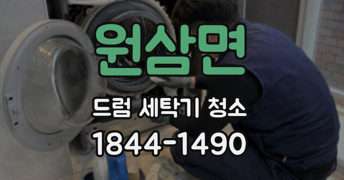 원삼면 드럼 세탁기 청소
