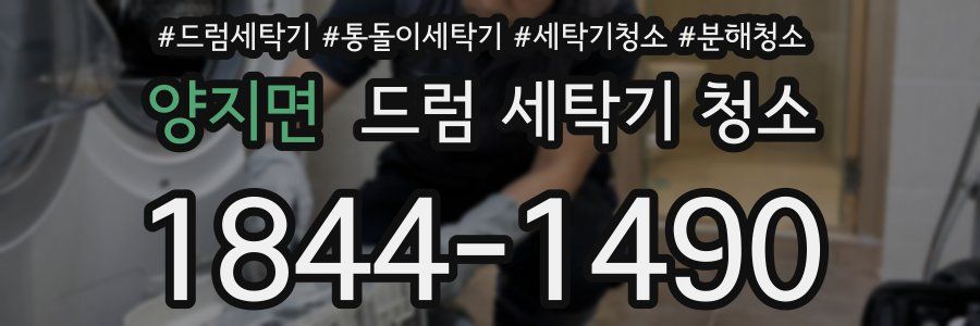 양지면 드럼 세탁기 청소