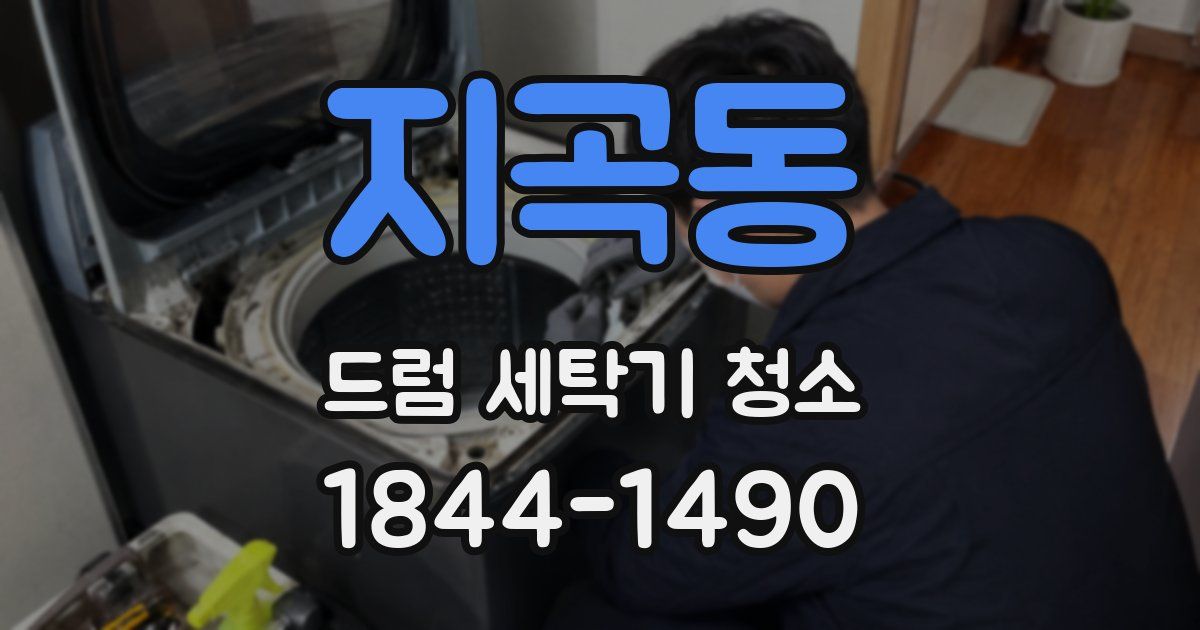 지곡동 드럼 세탁기 청소