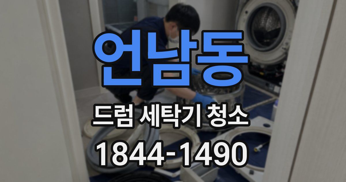 언남동 드럼 세탁기 청소