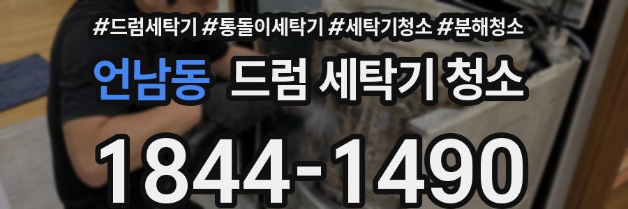 언남동 드럼 세탁기 청소
