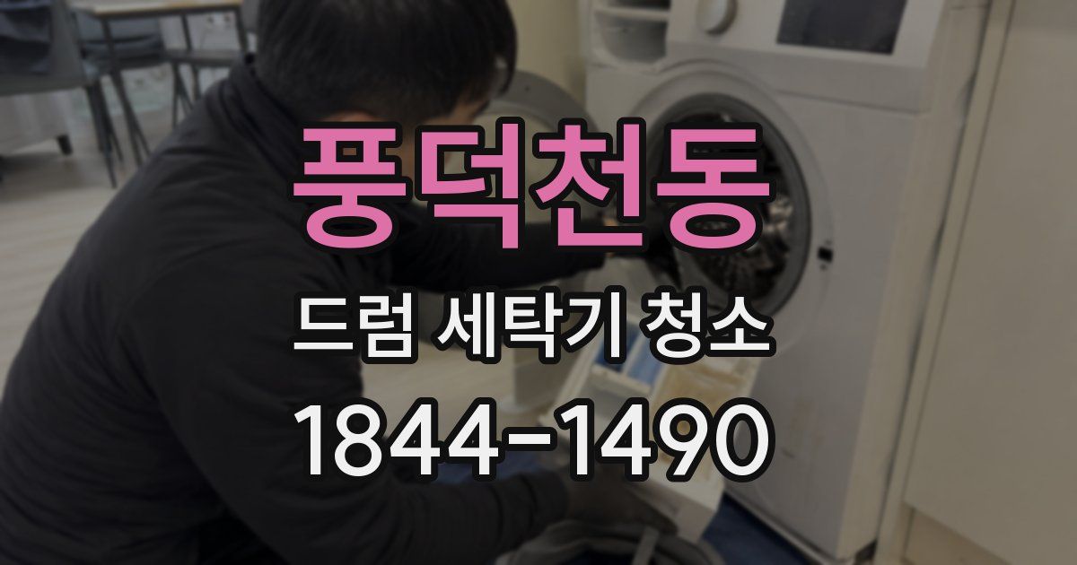 풍덕천동 드럼 세탁기 청소