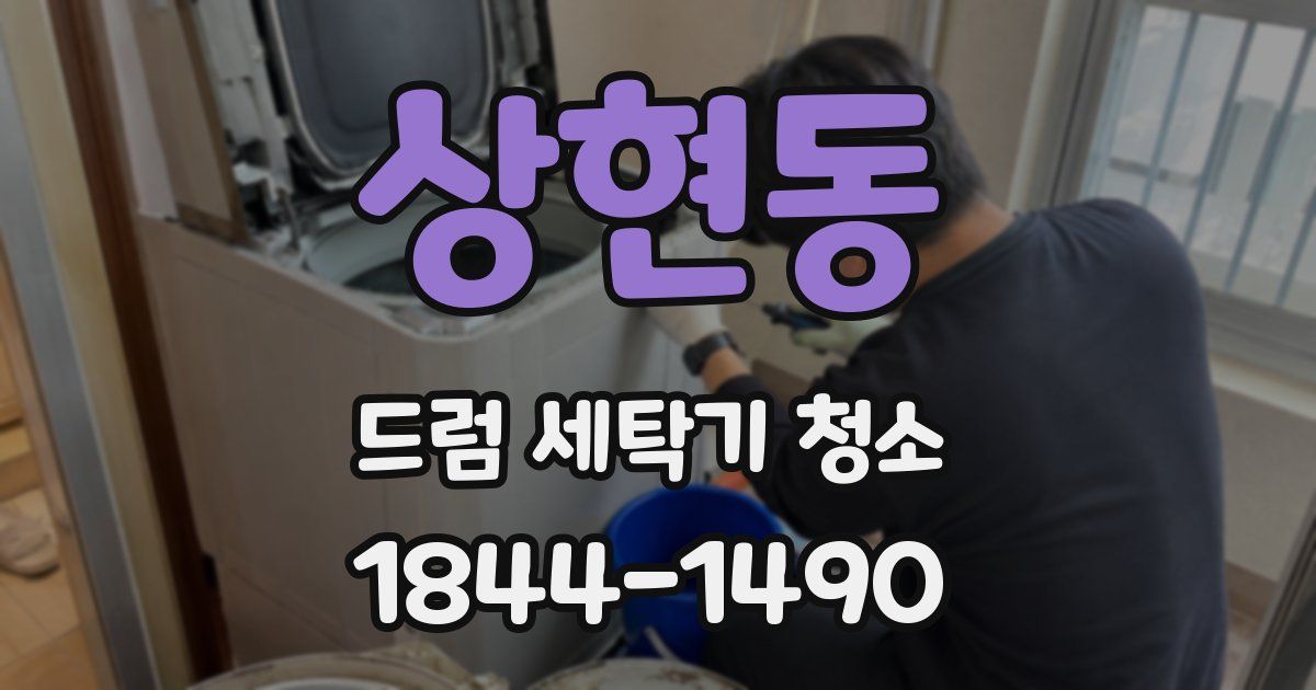 상현동 드럼 세탁기 청소