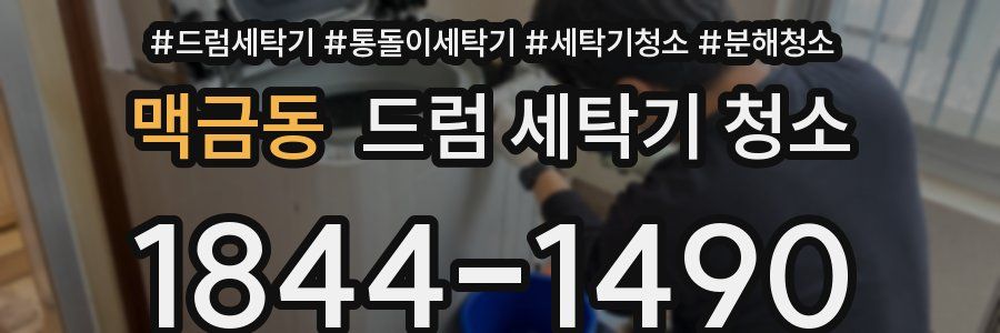 맥금동 드럼 세탁기 청소