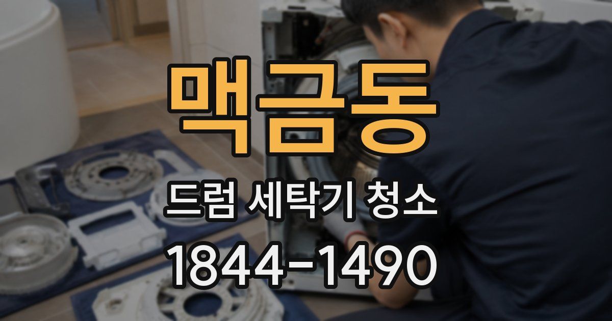 맥금동 드럼 세탁기 청소