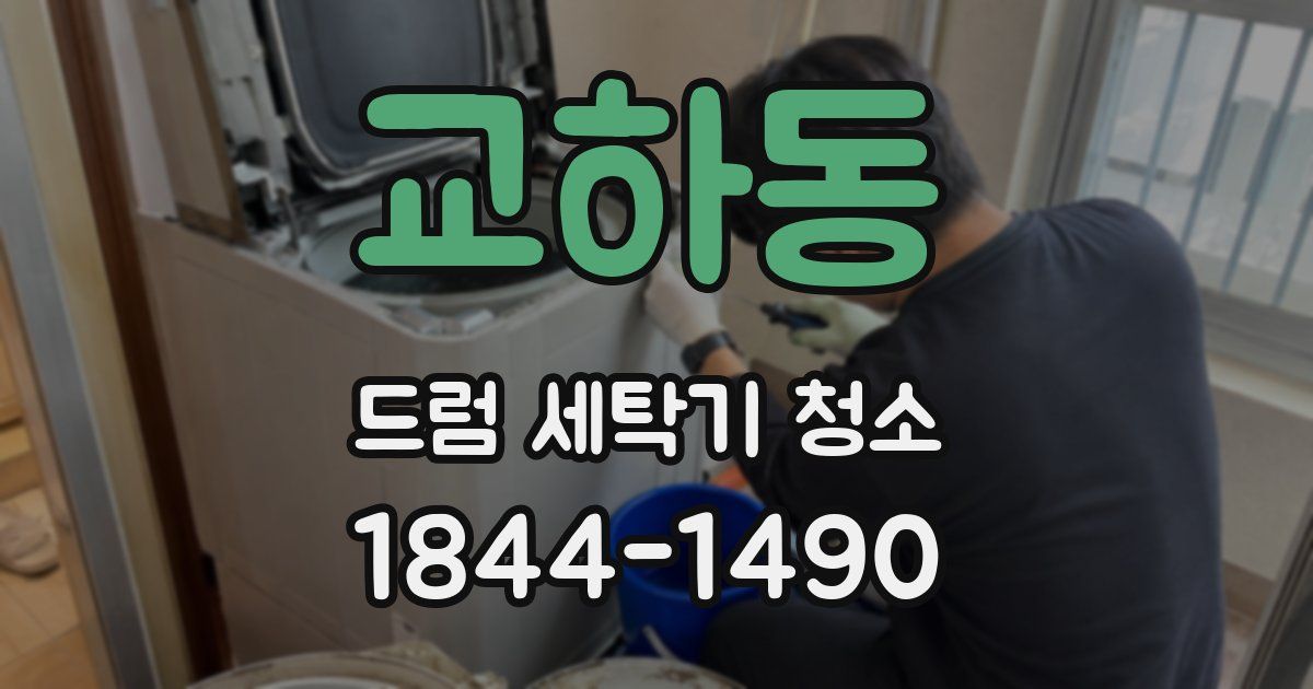 교하동 드럼 세탁기 청소