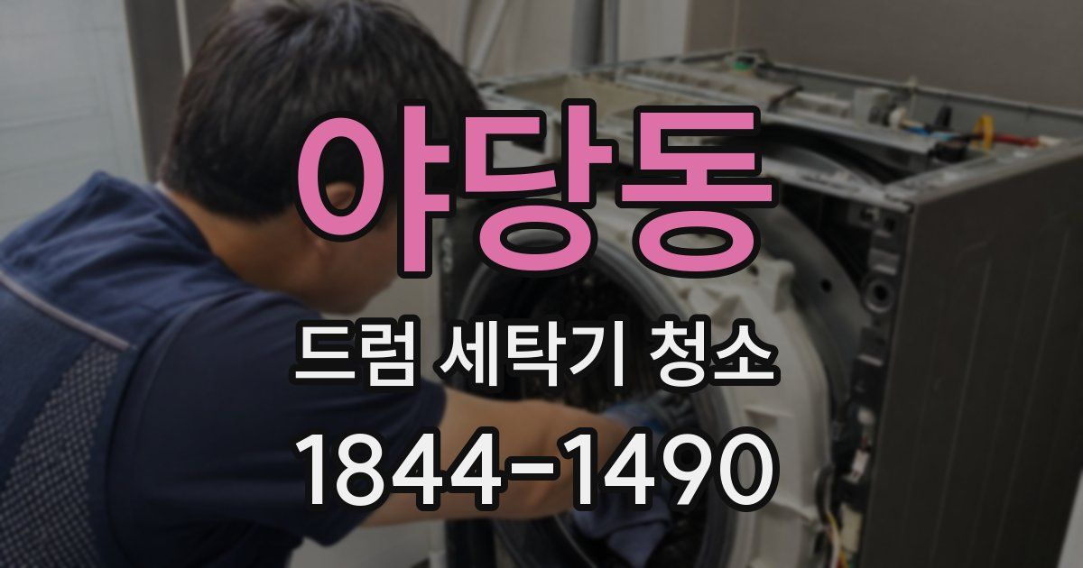 야당동 드럼 세탁기 청소