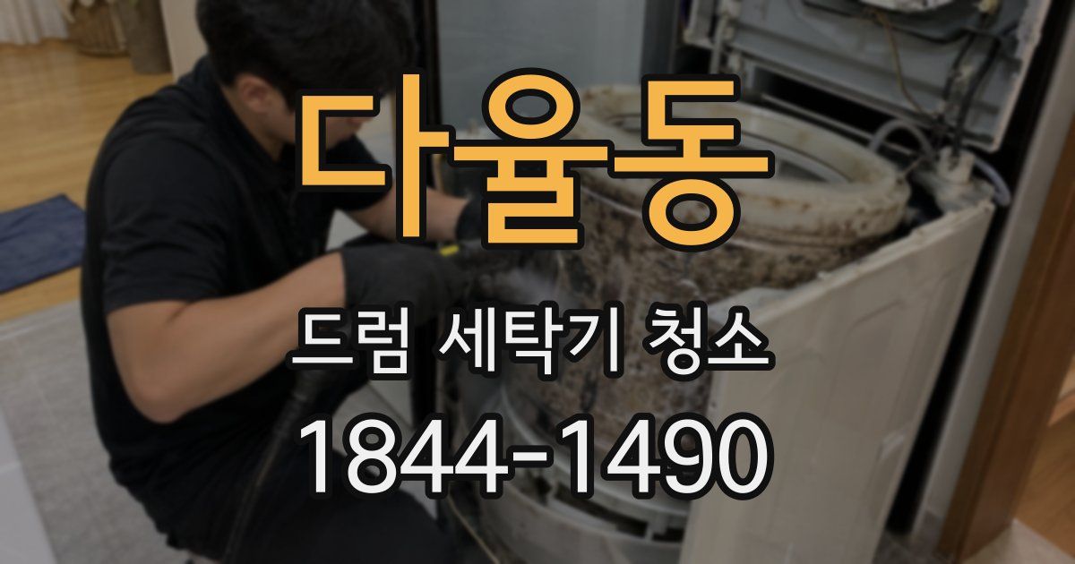 다율동 드럼 세탁기 청소