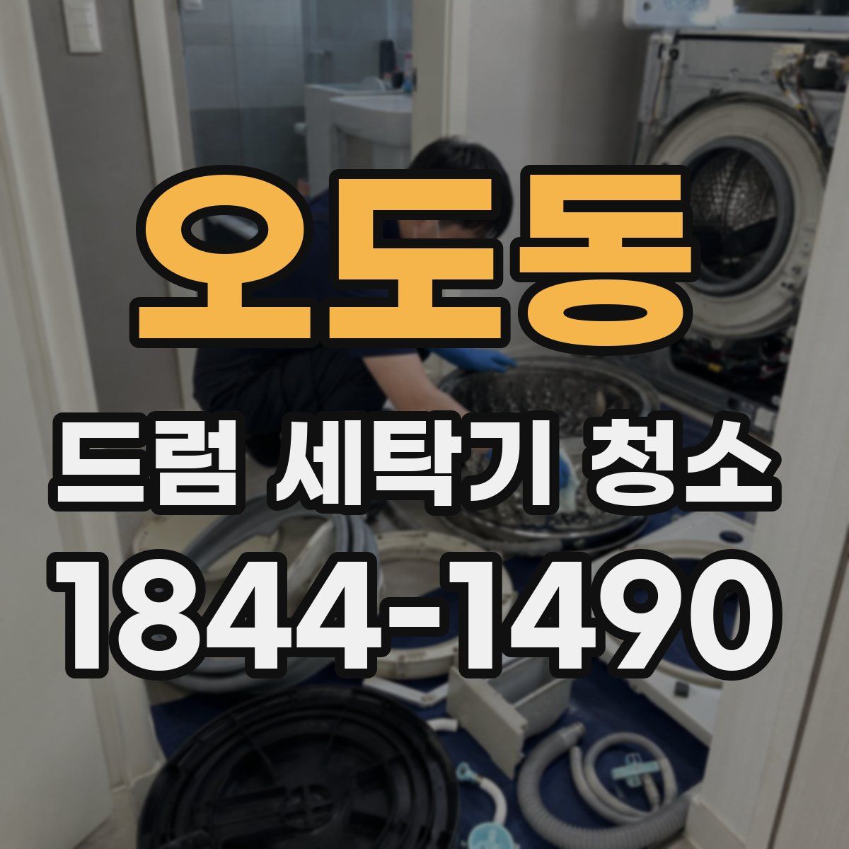 오도동 드럼 세탁기 청소