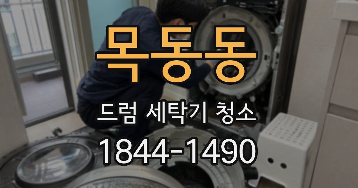 목동동 드럼 세탁기 청소