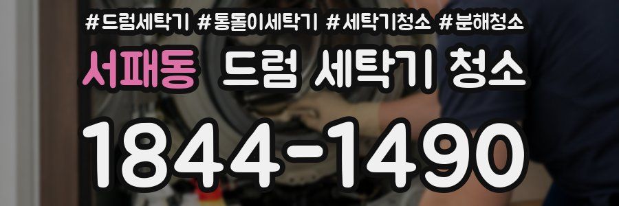 서패동 드럼 세탁기 청소