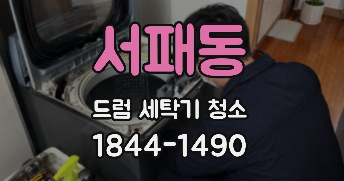 서패동 드럼 세탁기 청소