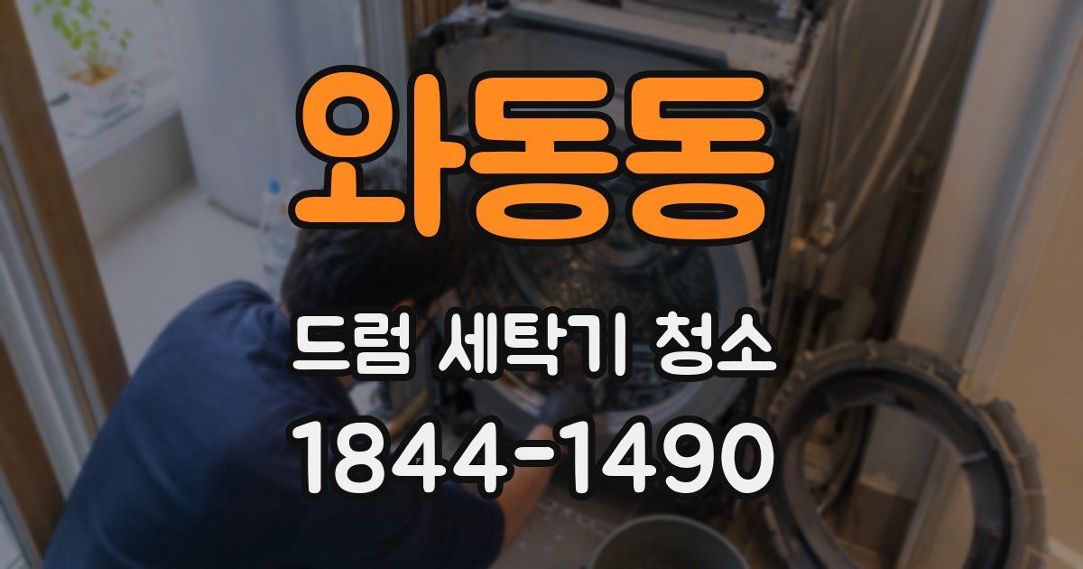 와동동 드럼 세탁기 청소