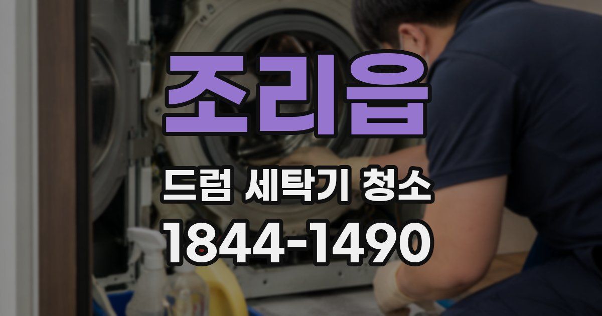 조리읍 드럼 세탁기 청소