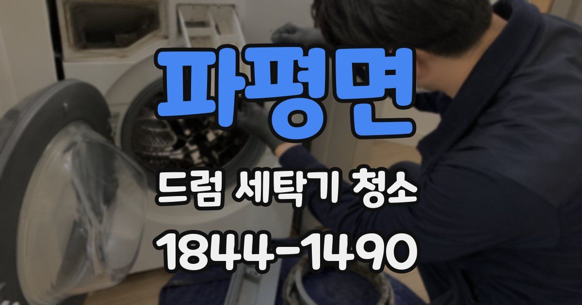 파평면 드럼 세탁기 청소