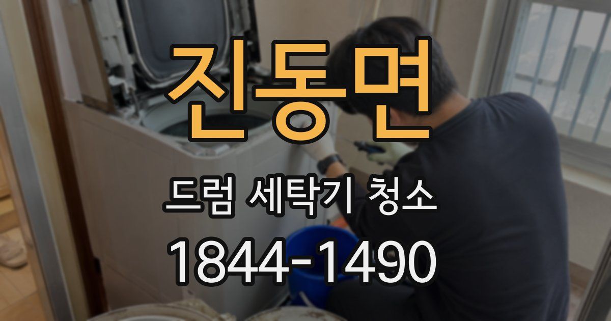 진동면 드럼 세탁기 청소