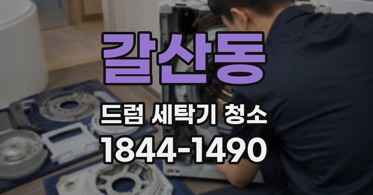 갈산동 드럼 세탁기 청소