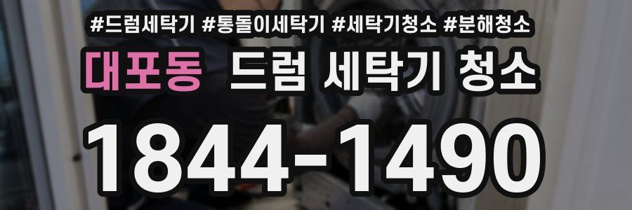 대포동 드럼 세탁기 청소
