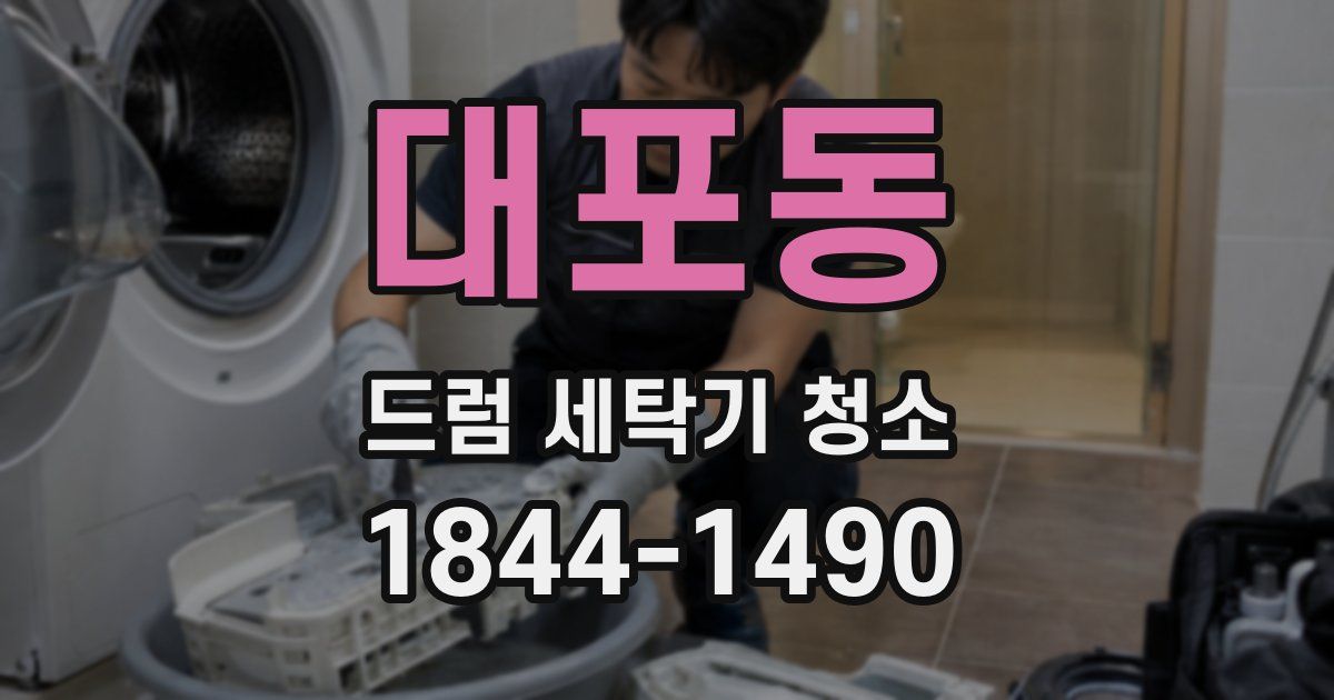 대포동 드럼 세탁기 청소