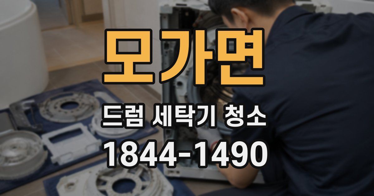 모가면 드럼 세탁기 청소
