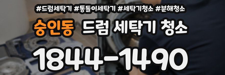 숭인동 드럼 세탁기 청소