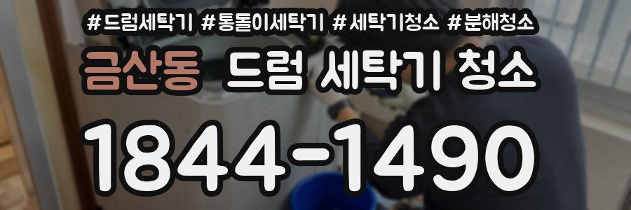 금산동 드럼 세탁기 청소