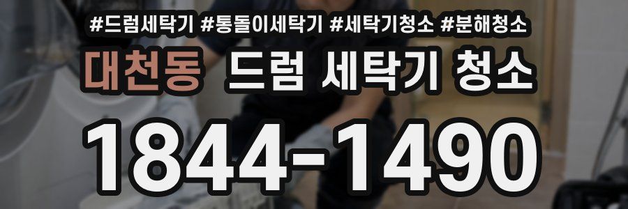 대천동 드럼 세탁기 청소