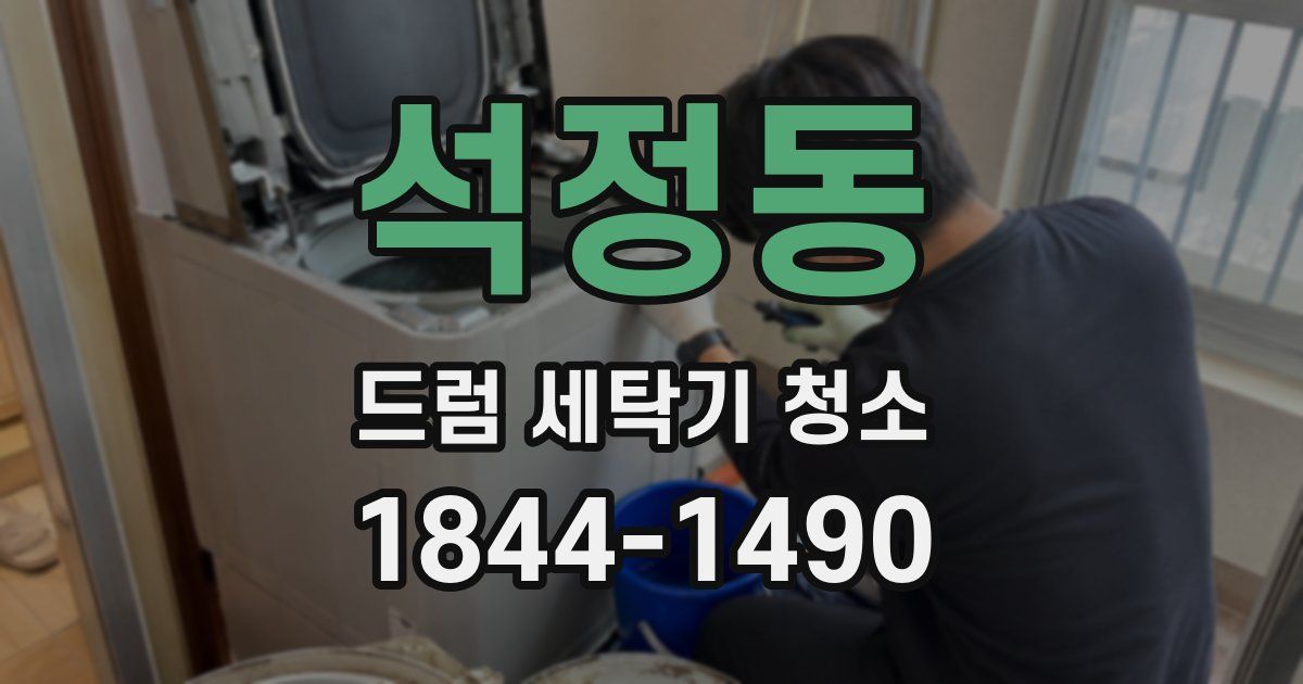 석정동 드럼 세탁기 청소