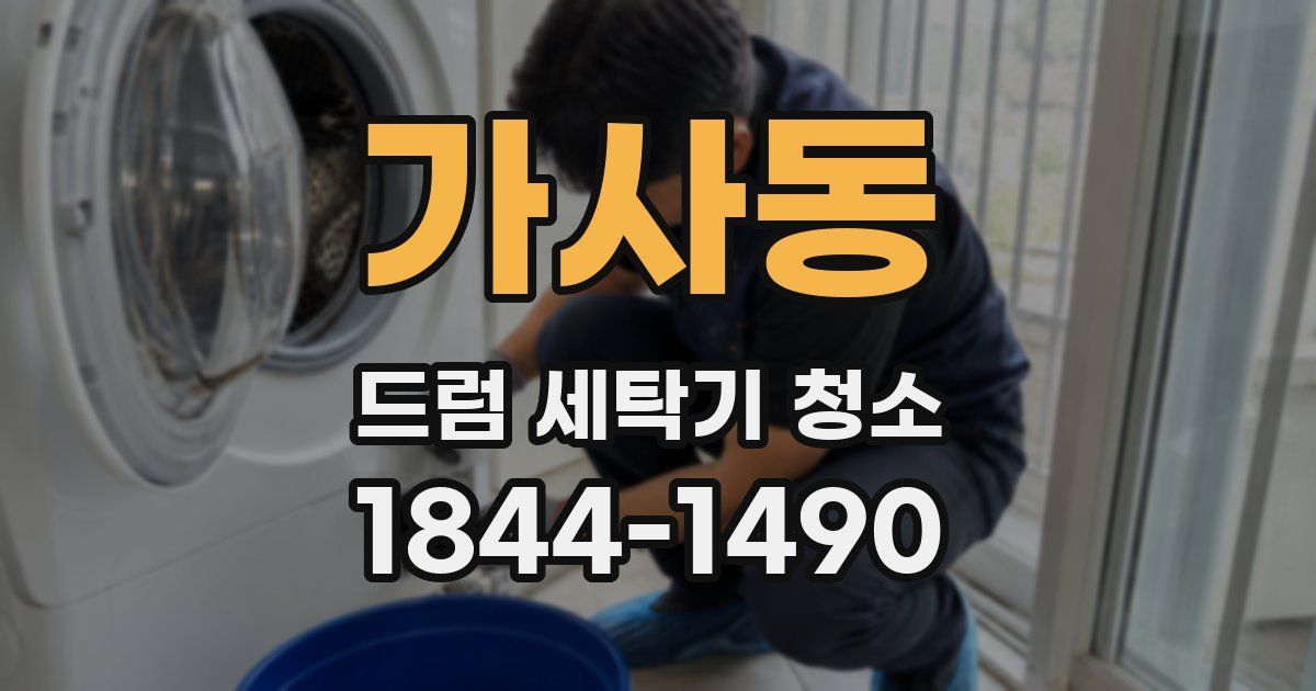 가사동 드럼 세탁기 청소