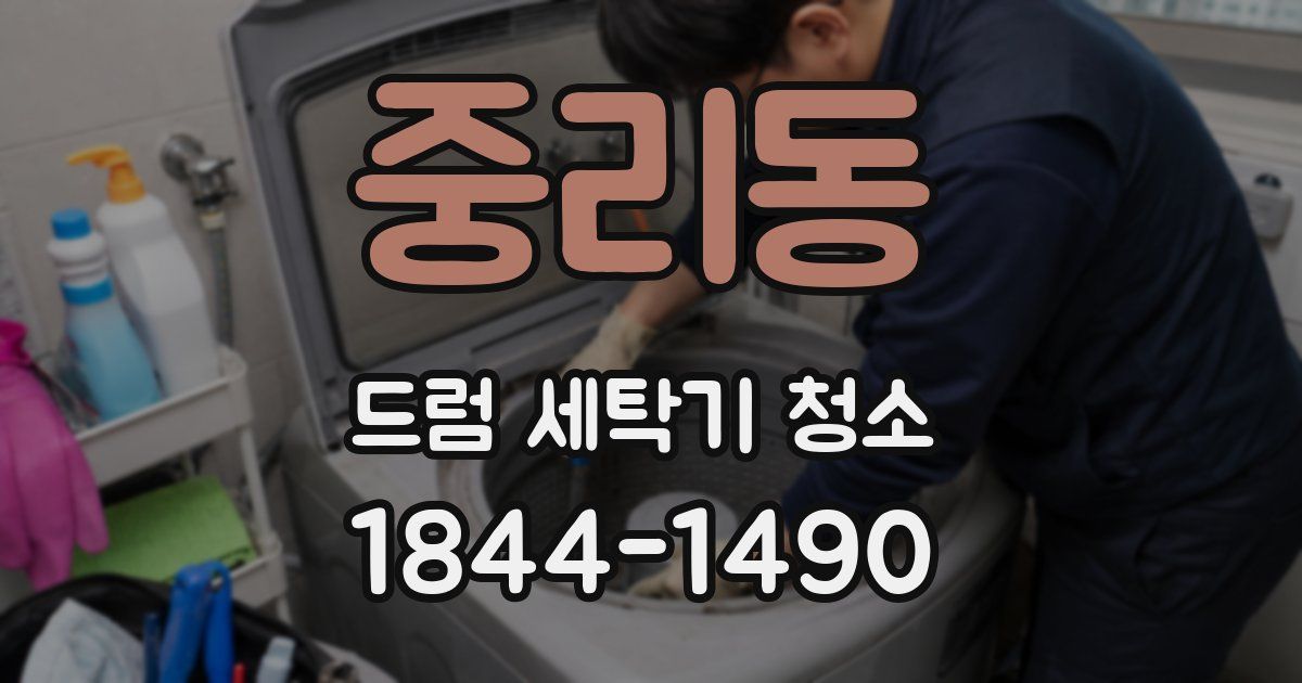 중리동 드럼 세탁기 청소