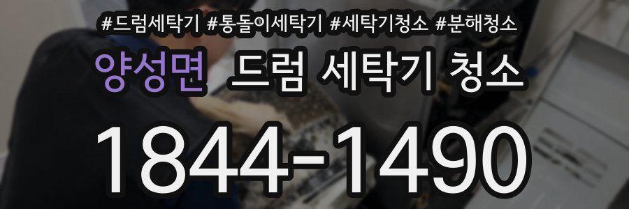 양성면 드럼 세탁기 청소