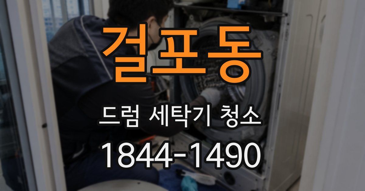 걸포동 드럼 세탁기 청소
