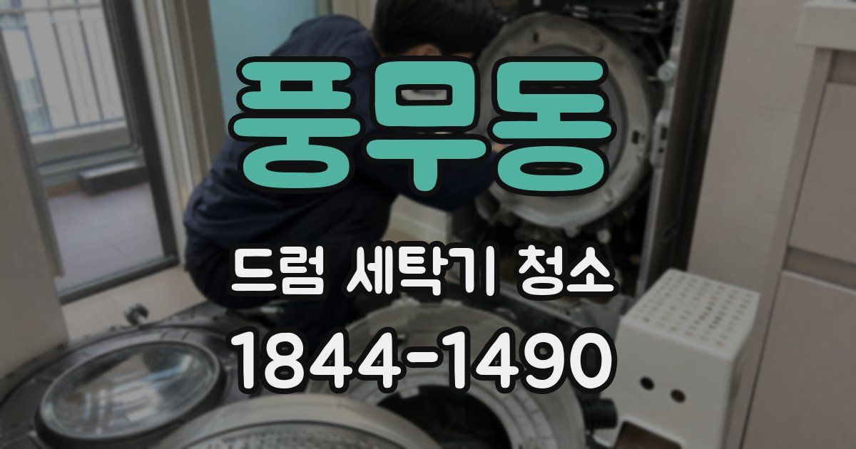풍무동 드럼 세탁기 청소