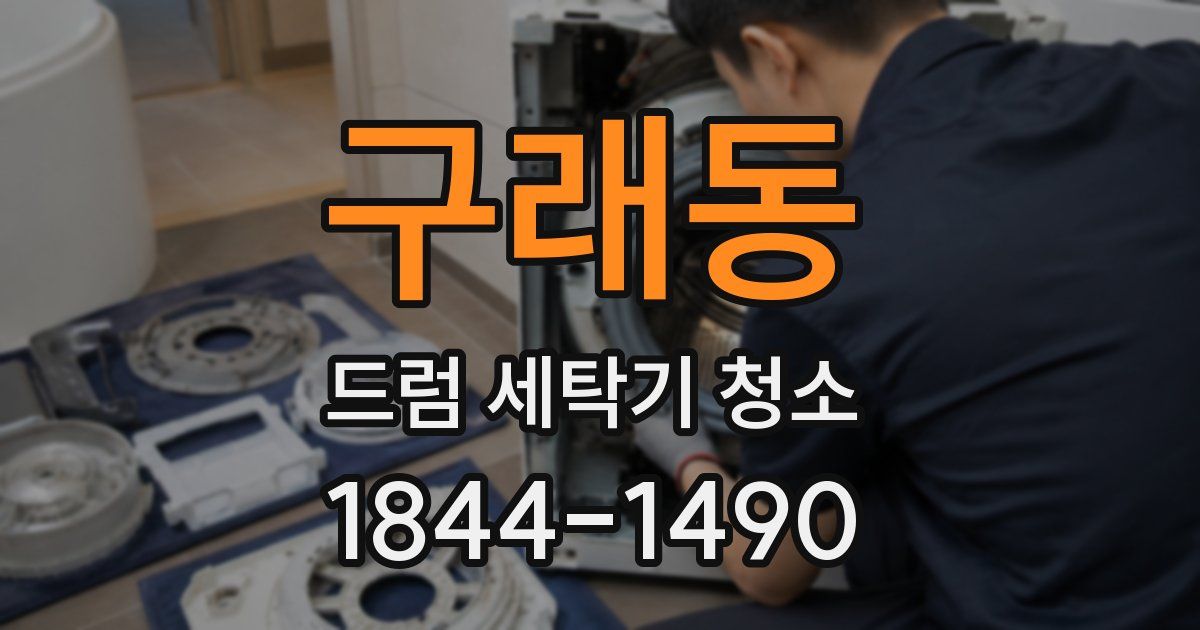 구래동 드럼 세탁기 청소