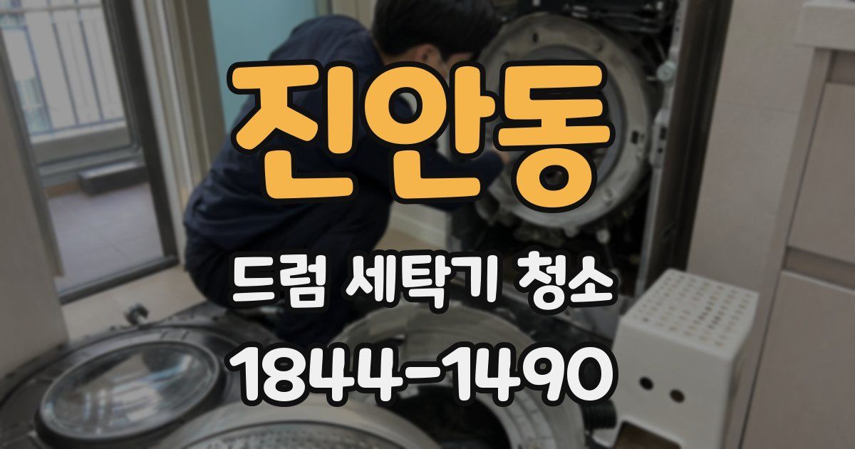 진안동 드럼 세탁기 청소