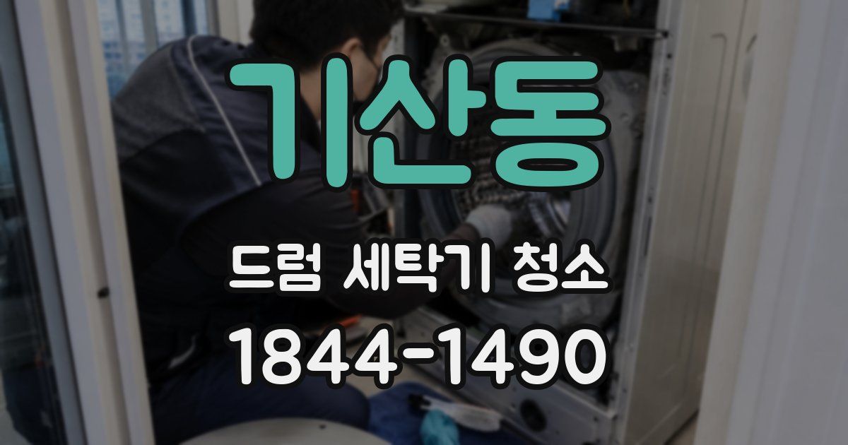 기산동 드럼 세탁기 청소