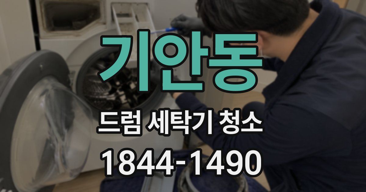기안동 드럼 세탁기 청소