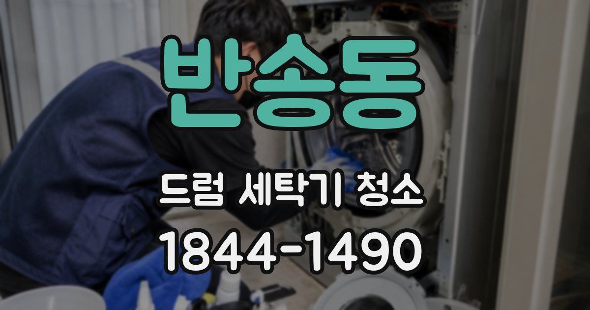 반송동 드럼 세탁기 청소