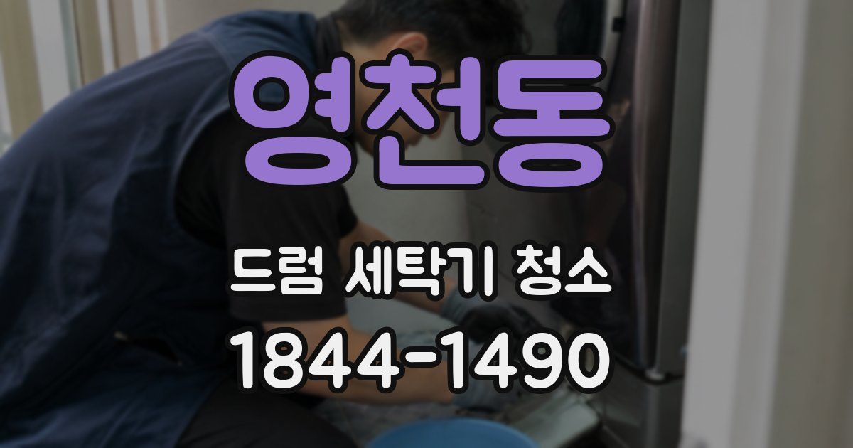영천동 드럼 세탁기 청소