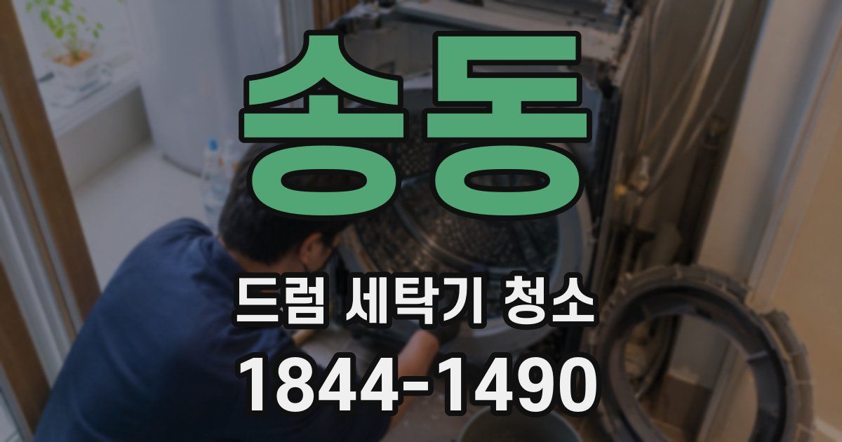 송동 드럼 세탁기 청소