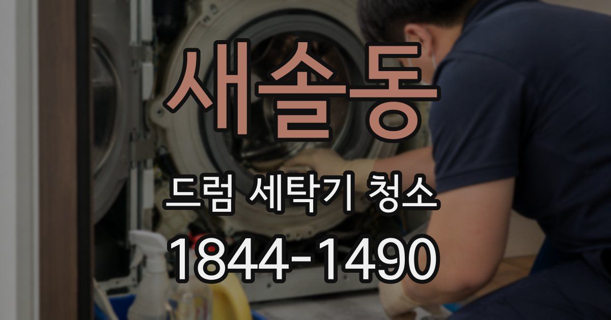 새솔동 드럼 세탁기 청소