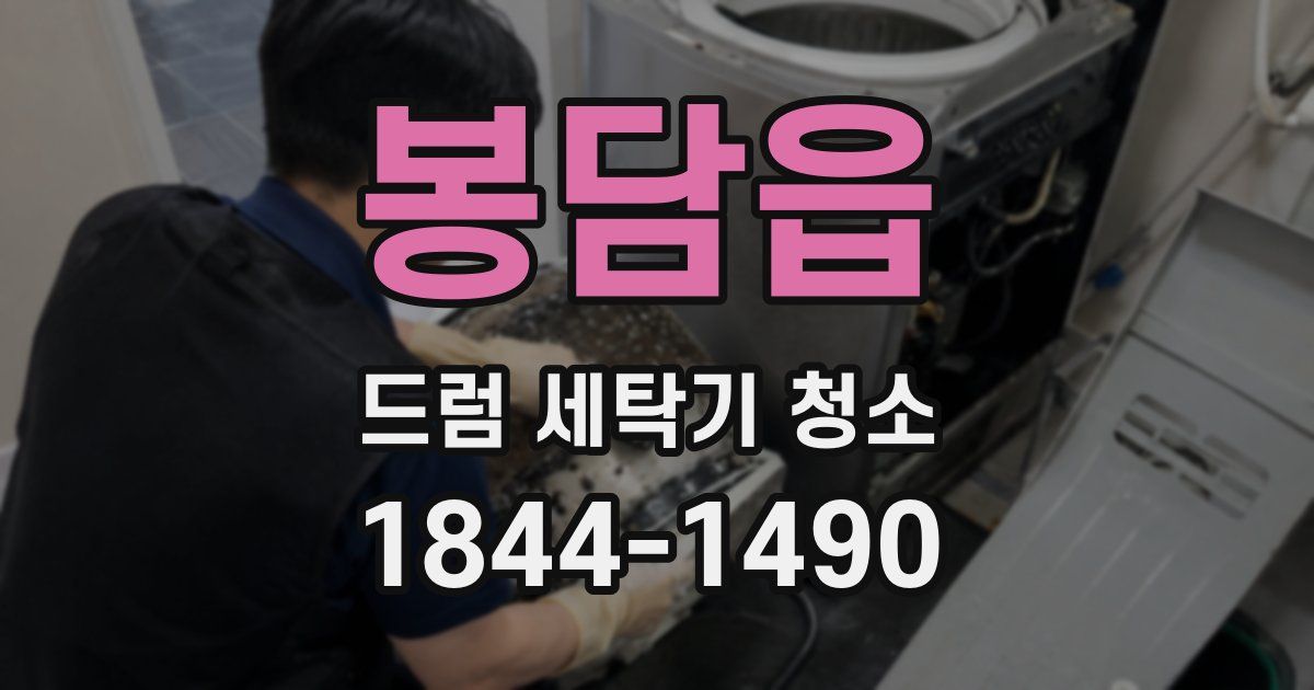 봉담읍 드럼 세탁기 청소