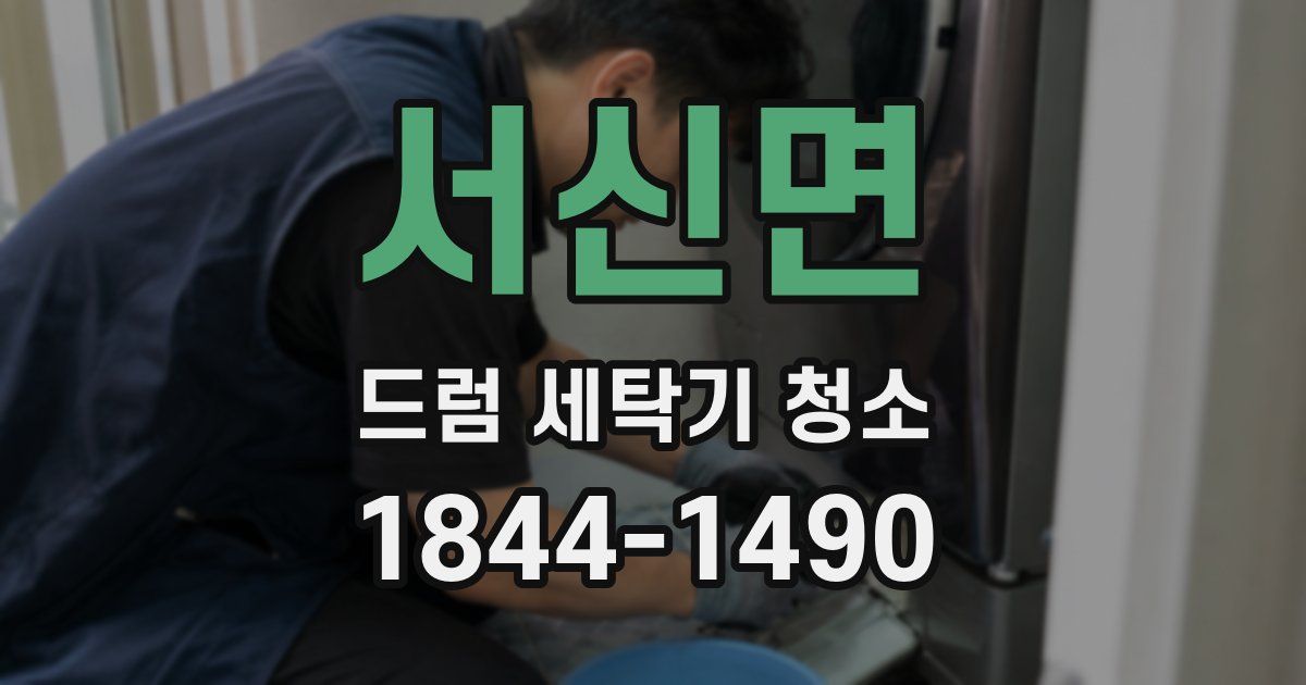 서신면 드럼 세탁기 청소