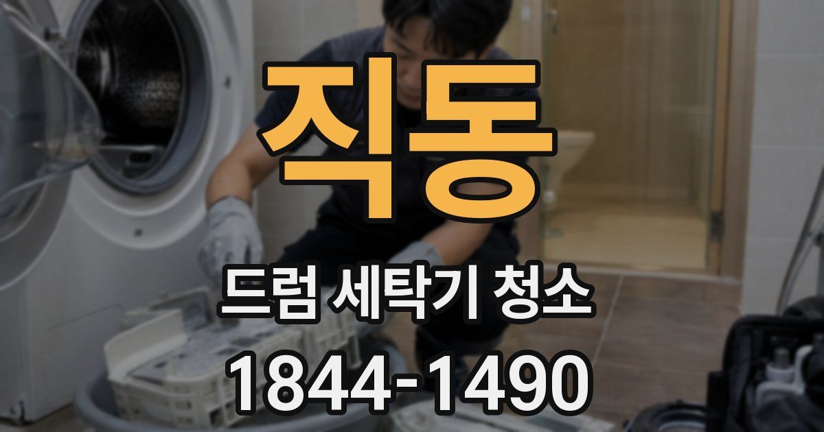 직동 드럼 세탁기 청소