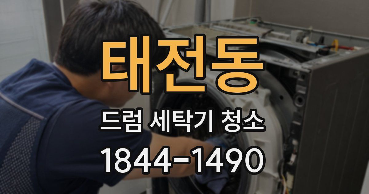 태전동 드럼 세탁기 청소