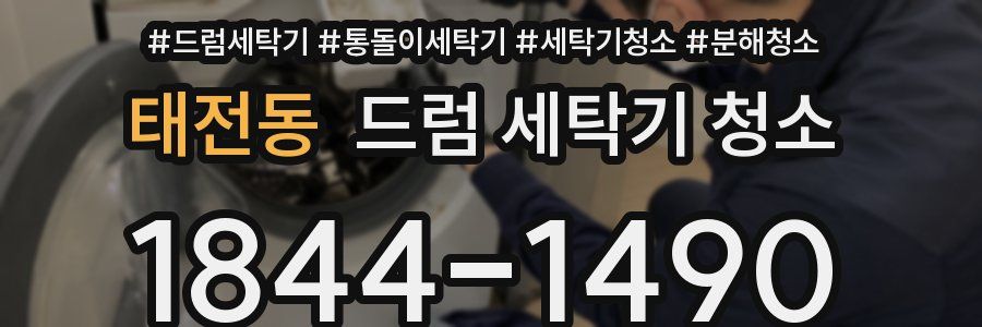 태전동 드럼 세탁기 청소