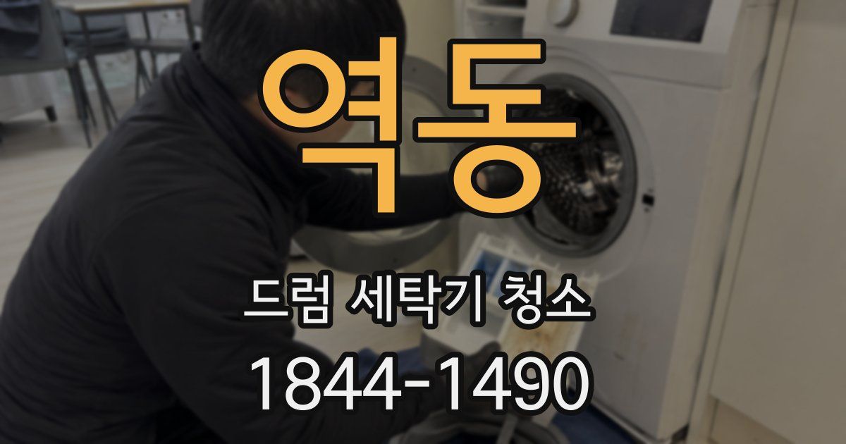역동 드럼 세탁기 청소