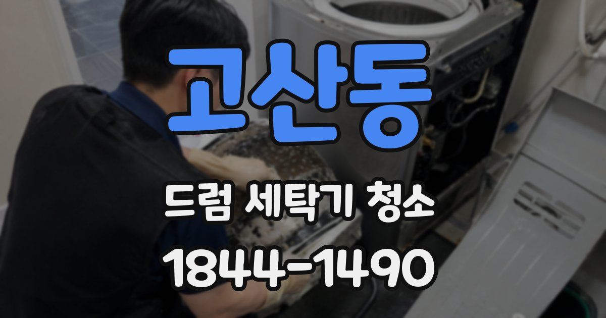 고산동 드럼 세탁기 청소