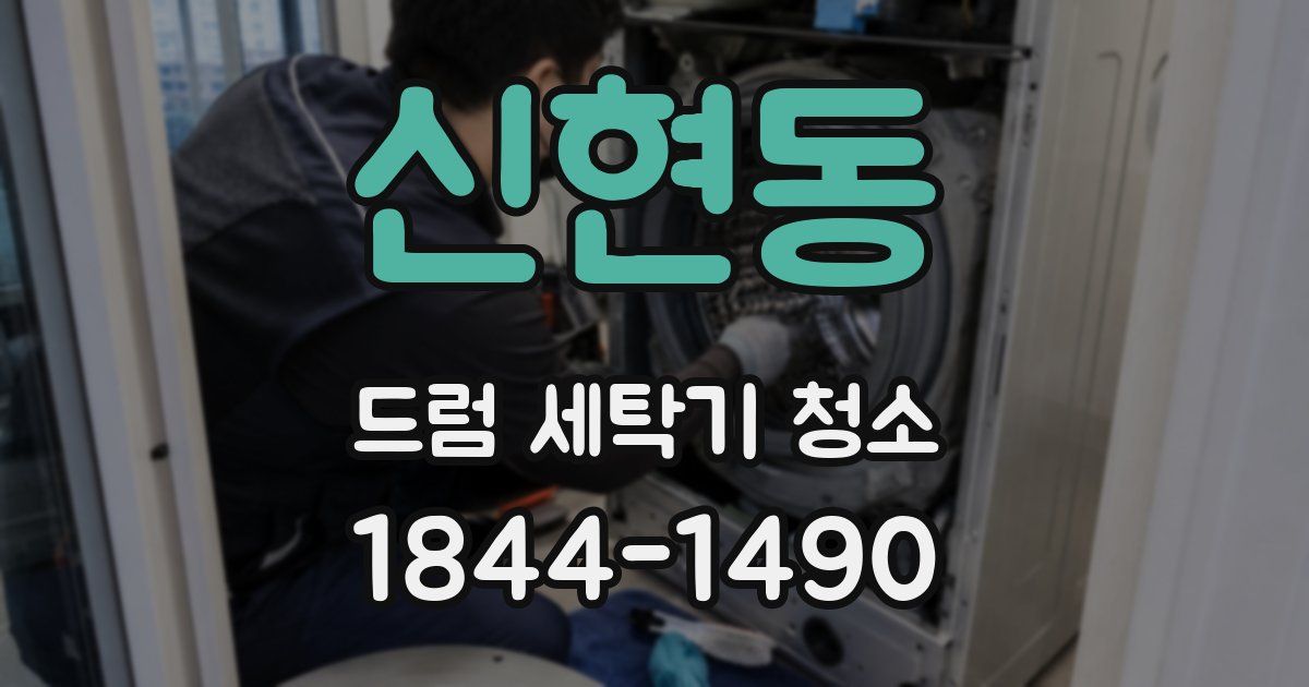 신현동 드럼 세탁기 청소